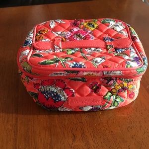 Coral floral iconic jewelry case for traveling